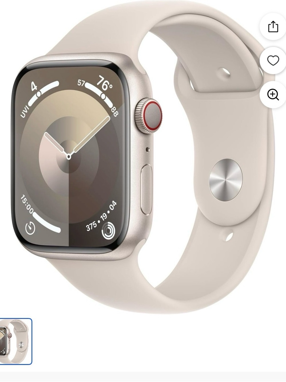 Apple Watch Series 9 GPS (2024) 41mm
Starlight Aluminum Case - Picture 10 of 11